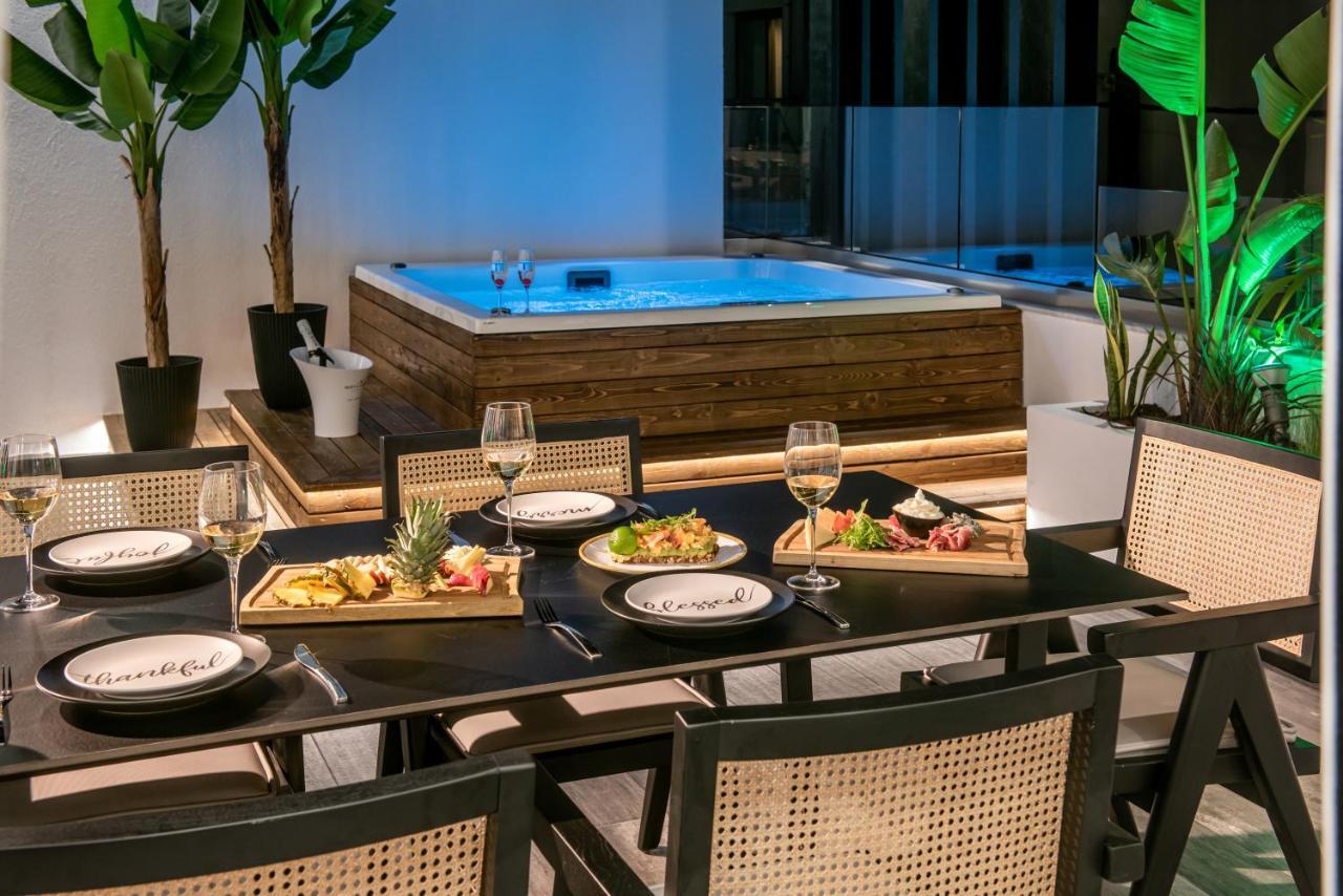 Maison Aqua Suite With Private Mini Pool Jacuzzi 赫索尼索斯 外观 照片